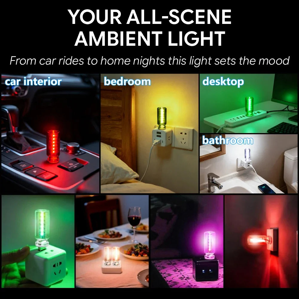 VibeHaven™ AutoGlow Ambient Car Coaster Light