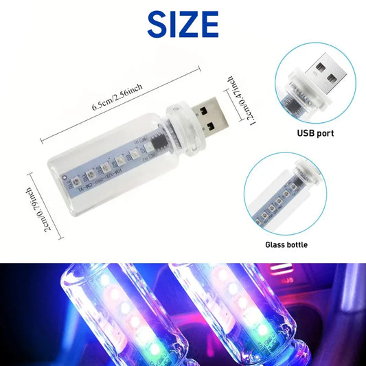 VibeHaven™ AutoGlow Ambient Car Coaster Light