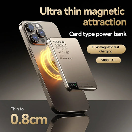 VibeHaven™ MagPower Ultra-Slim Wireless Power Bank