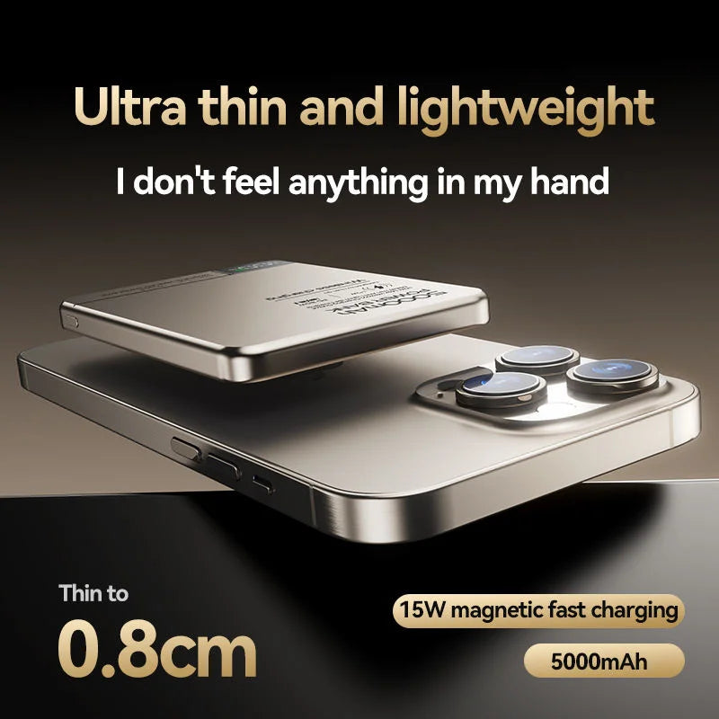 VibeHaven™ MagPower Ultra-Slim Wireless Power Bank