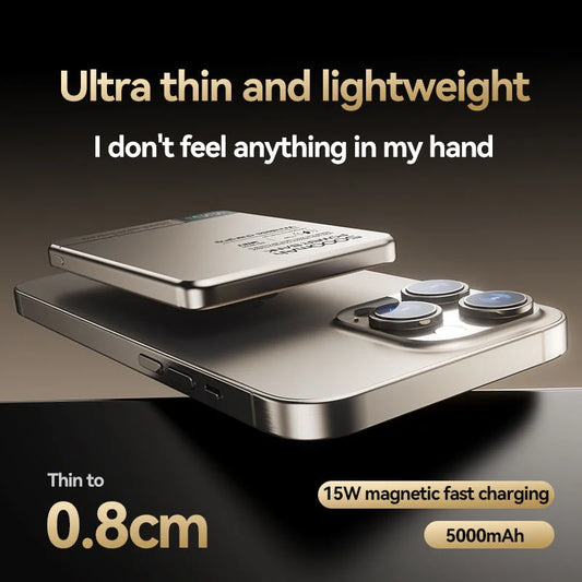 VibeHaven™ MagPower Ultra-Slim Wireless Power Bank