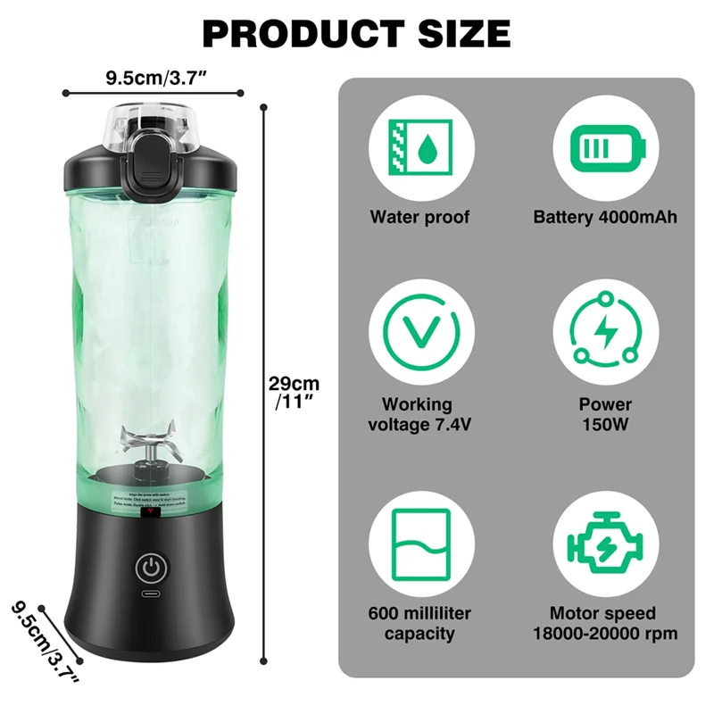 VibeHaven™ FreshBlend Portable Juicer & Bottle