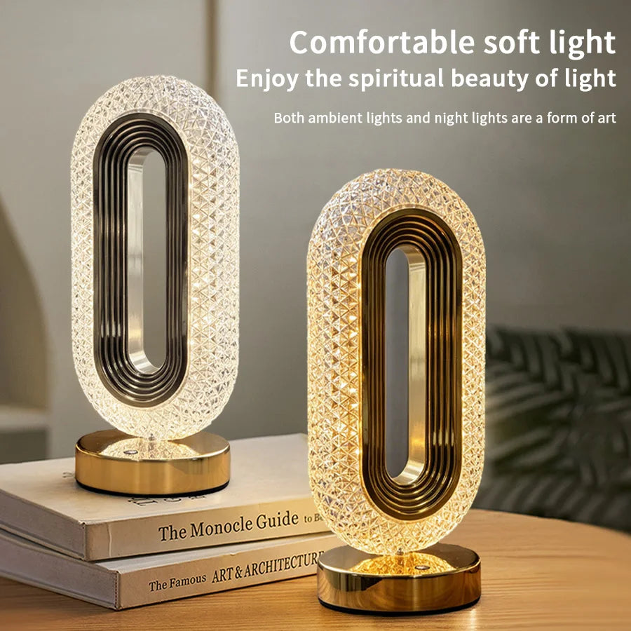 VibeHaven™ Halo Luxe Ambient Desk Lamp