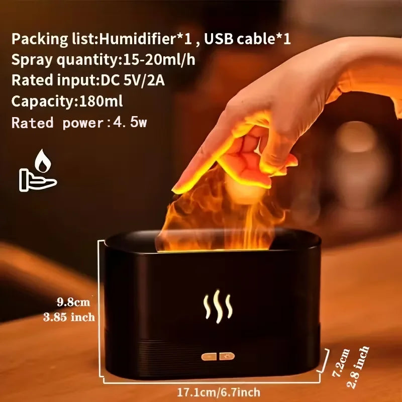 VibeHaven™ FlameVibe Flame-Effect Aromatherapy Diffuser
