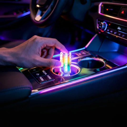 VibeHaven™ AutoGlow Ambient Car Coaster Light