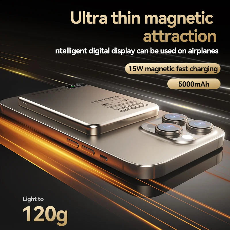 VibeHaven™ MagPower Ultra-Slim Wireless Power Bank