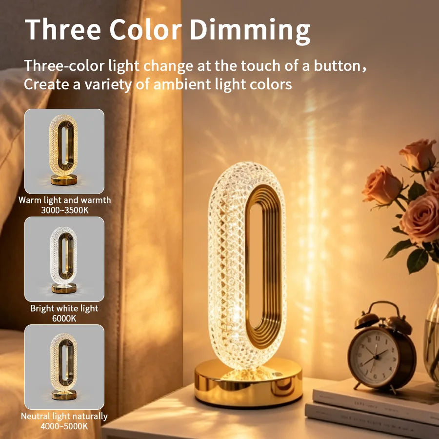 VibeHaven™ Halo Luxe Ambient Desk Lamp