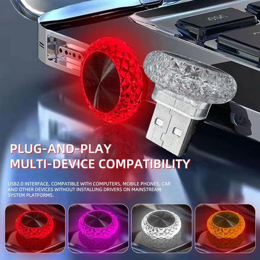 VibeHaven™ CrystalPlug Mini USB Atmosphere Light