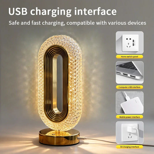 VibeHaven™ Halo Luxe Ambient Desk Lamp