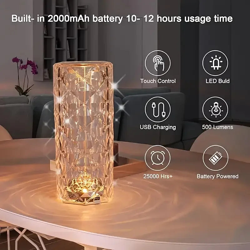 VibeHaven™ Prism Aura Touch RGB Crystal Lamp