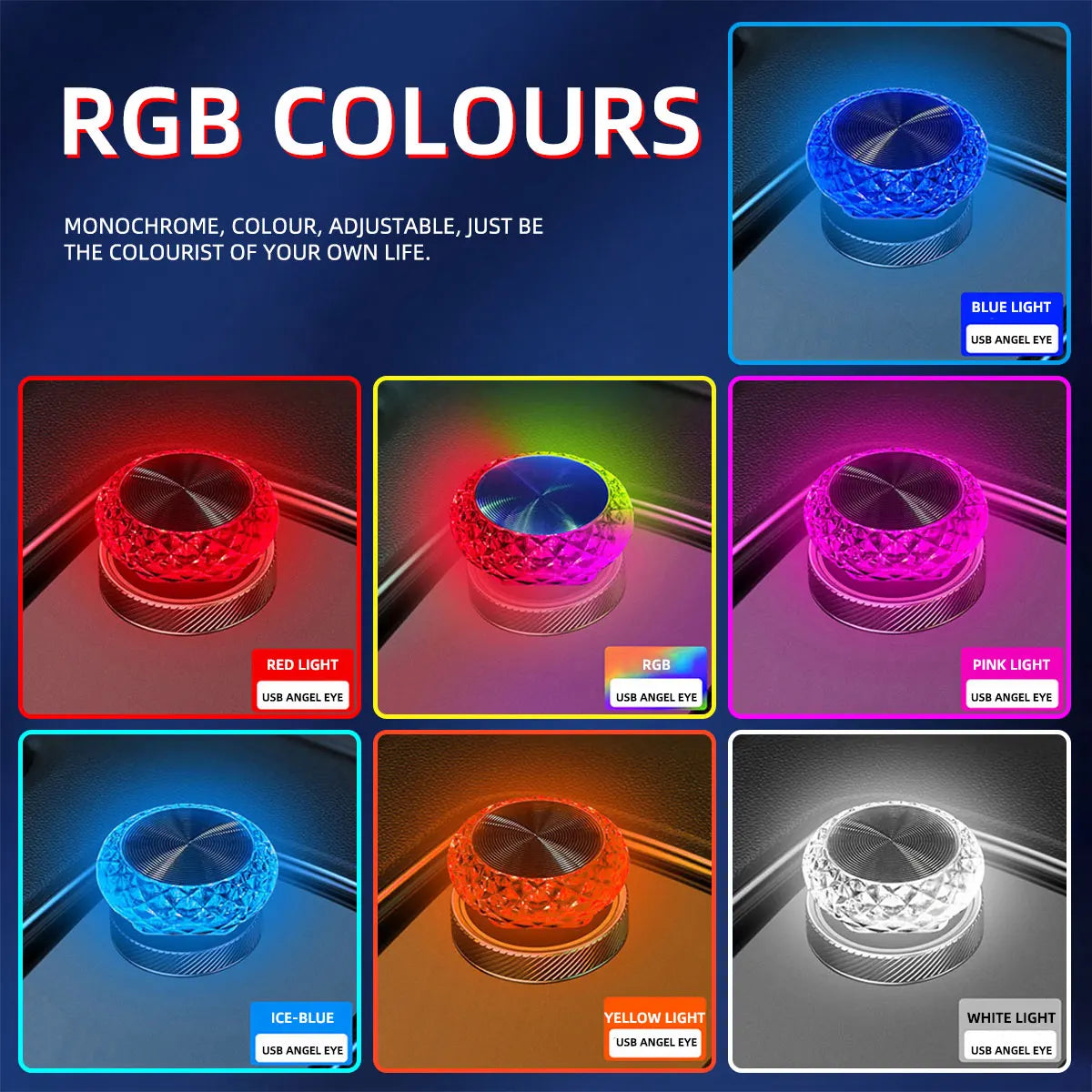 VibeHaven™ CrystalPlug Mini USB Atmosphere Light