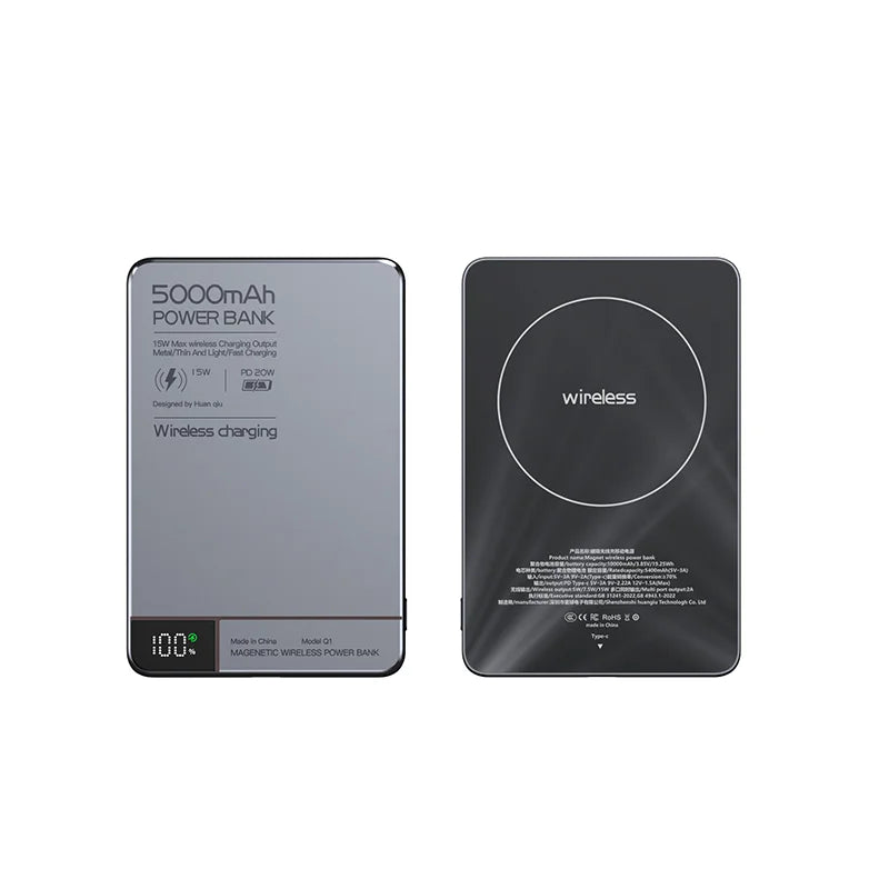 VibeHaven™ MagPower Ultra-Slim Wireless Power Bank