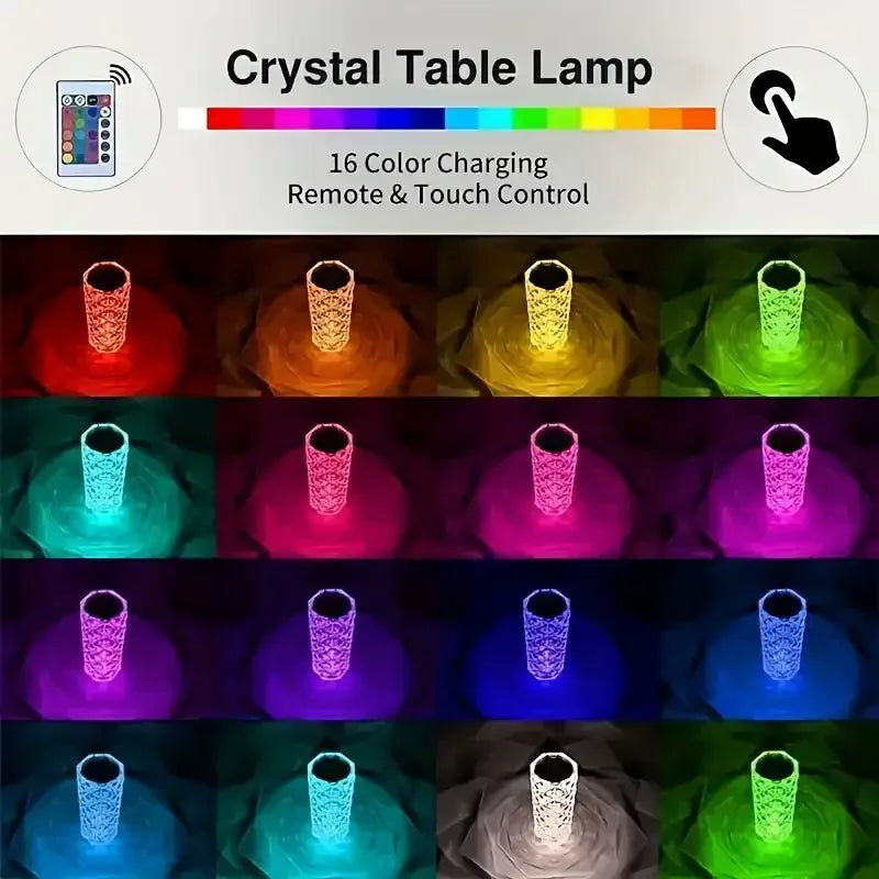 VibeHaven™ Prism Aura Touch RGB Crystal Lamp