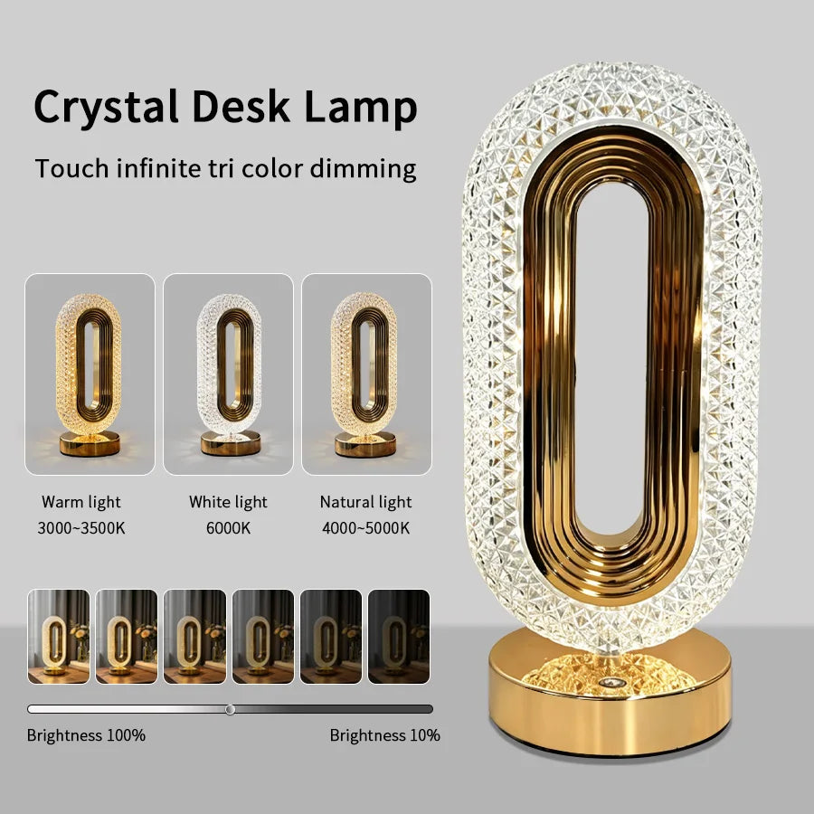 VibeHaven™ Halo Luxe Ambient Desk Lamp